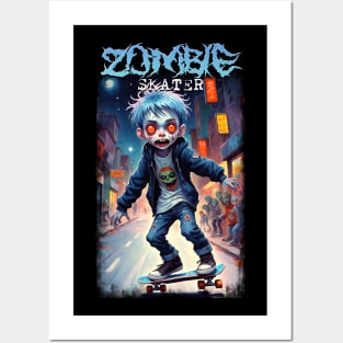 Zombie Skater 01 Posters and Art